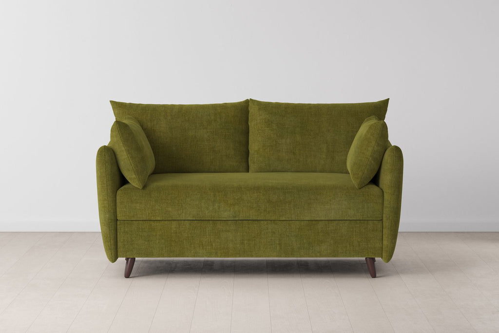 Swyft Model 08 2 Seater Sofa Bed - Made To Order Moss Royal Velvet
