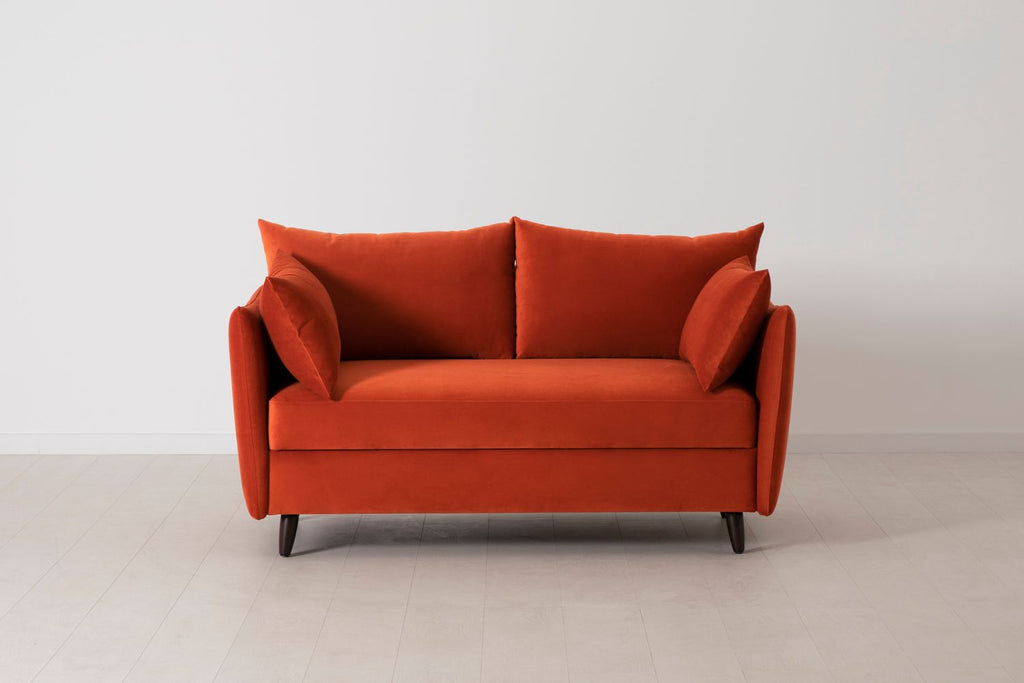 Swyft Model 08 2 Seater Sofa Bed - Made To Order Paprika Eco Velvet