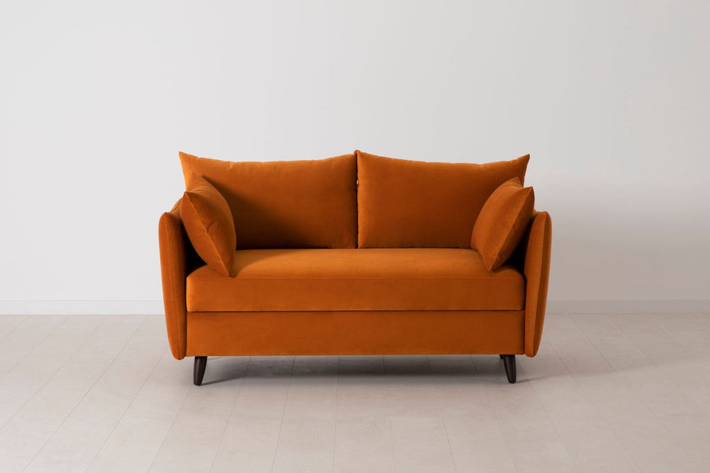 Swyft Model 08 2 Seater Sofa Bed - Made To Order Bronze Eco Velvet