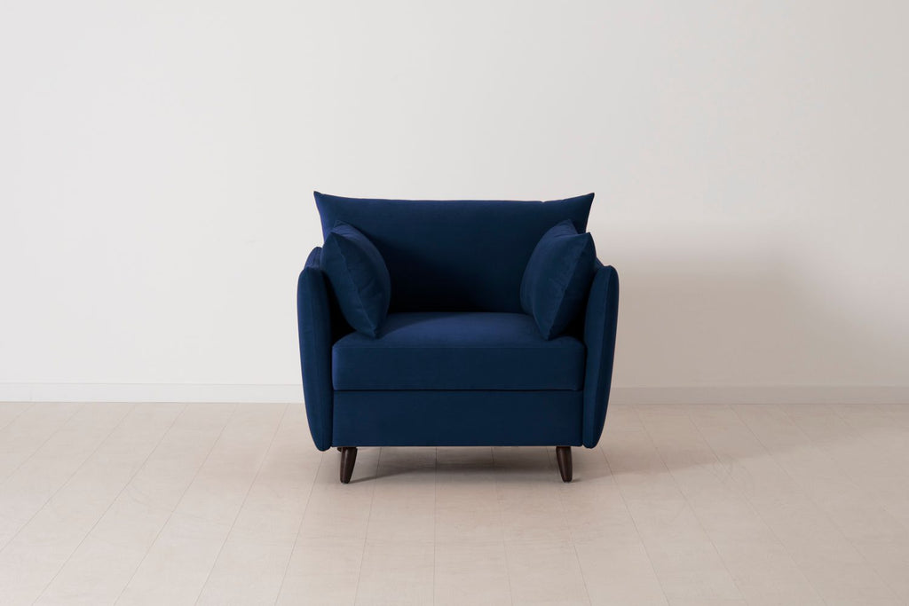 Swyft Model 08 Armchair Bed - Made To Order Indigo Eco Velvet