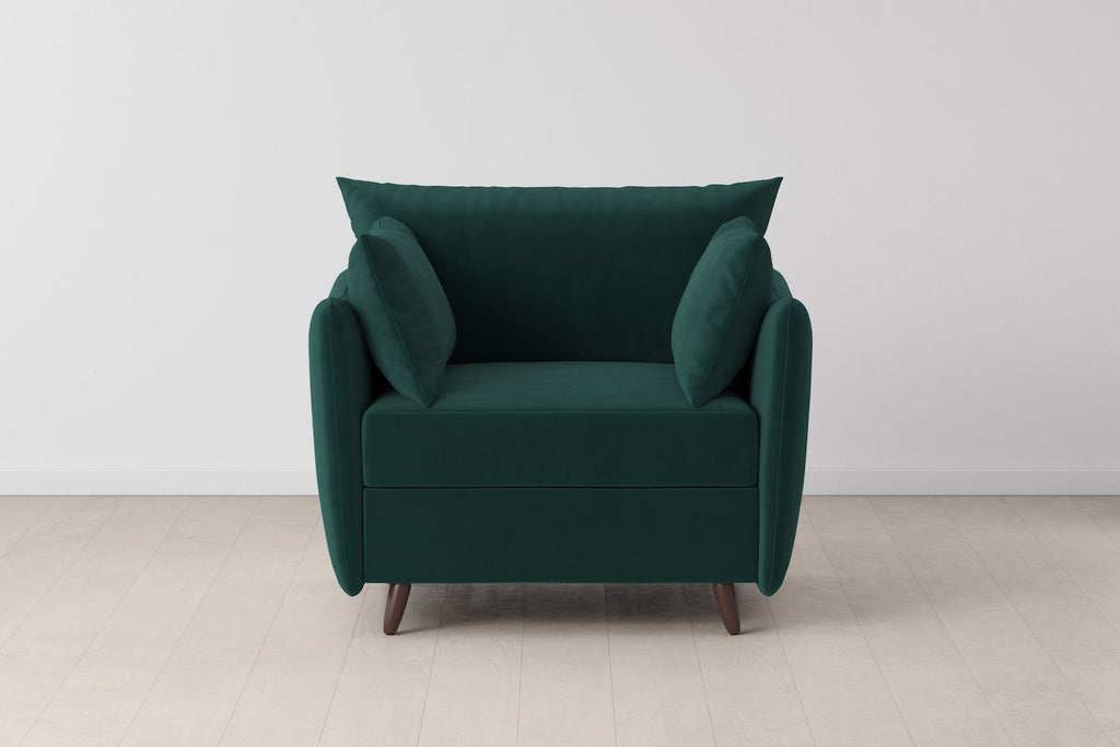 Swyft Model 08 Armchair Bed - Made To Order Kingfisher Velvet