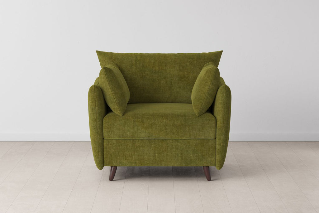 Swyft Model 08 Armchair Bed - Made To Order Moss Royal Velvet