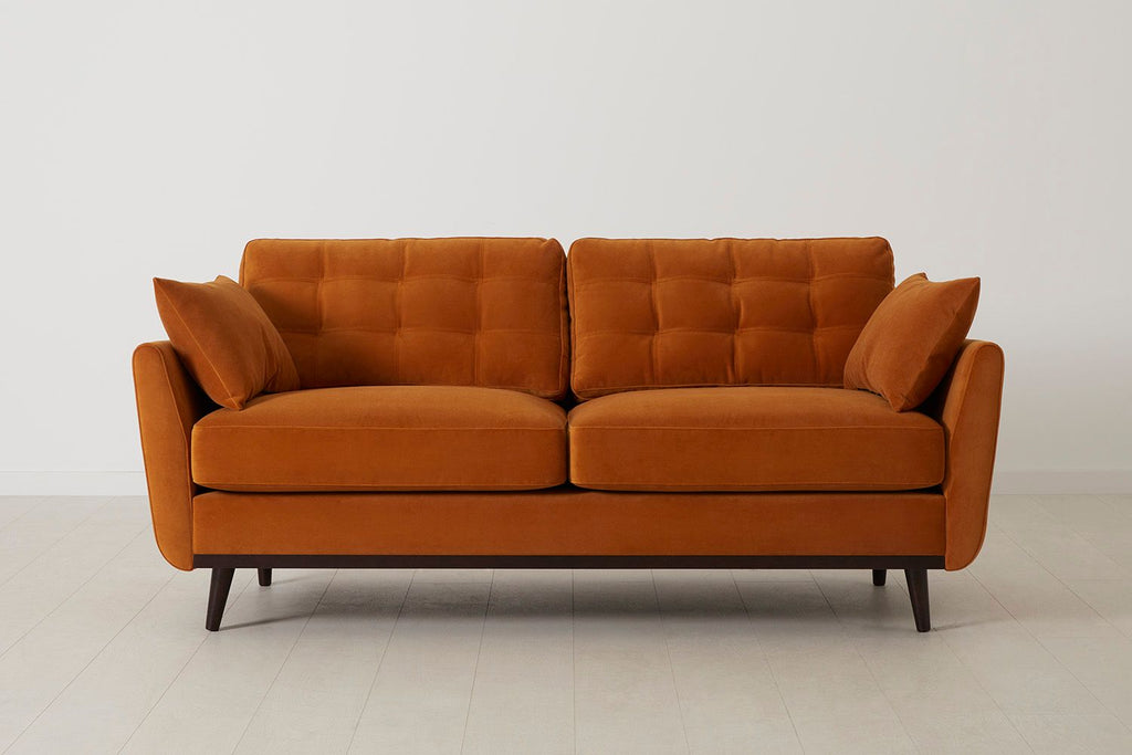 Swyft Model 10 2 Seater Sofa - Made To Order Bronze Eco Velvet