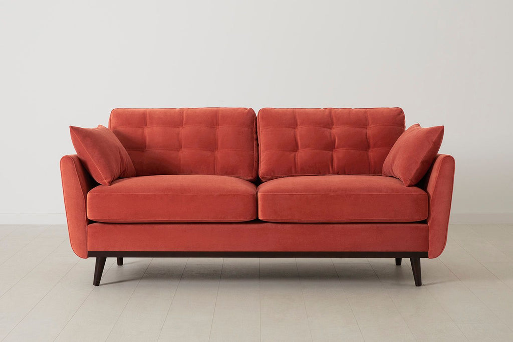 Swyft Model 10 2 Seater Sofa - Made To Order Coral Eco Velvet
