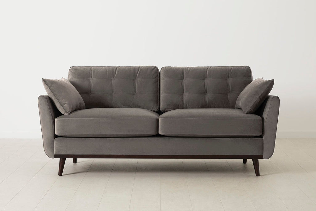 Swyft Model 10 2 Seater Sofa - Made To Order Elephant Velvet
