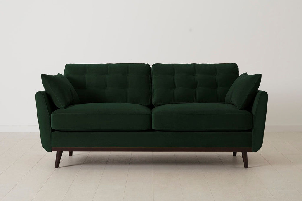 Swyft Model 10 2 Seater Sofa - Made To Order Forest Eco Velvet