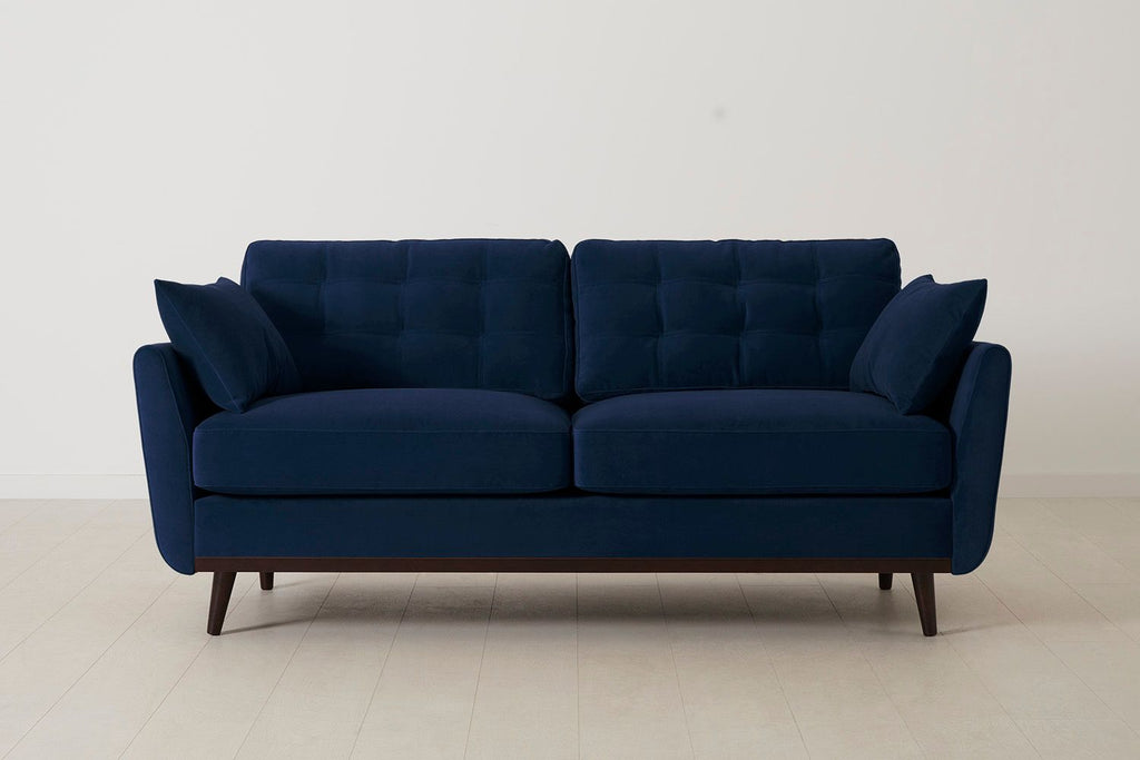 Swyft Model 10 2 Seater Sofa - Made To Order Indigo Eco Velvet
