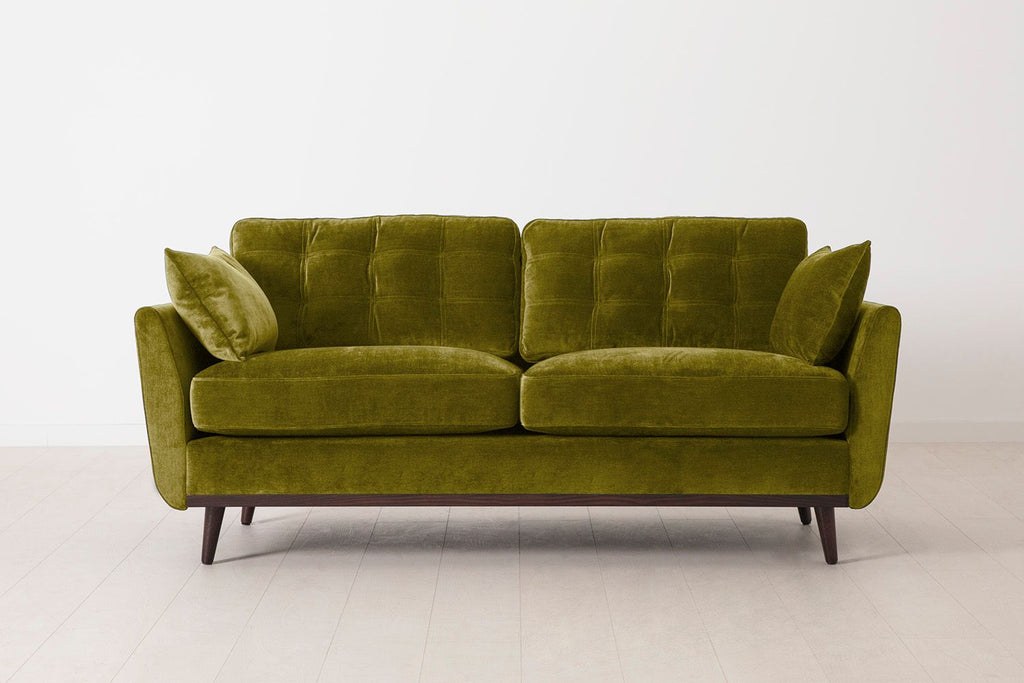Swyft Model 10 2 Seater Sofa - Made To Order Moss Royal Velvet