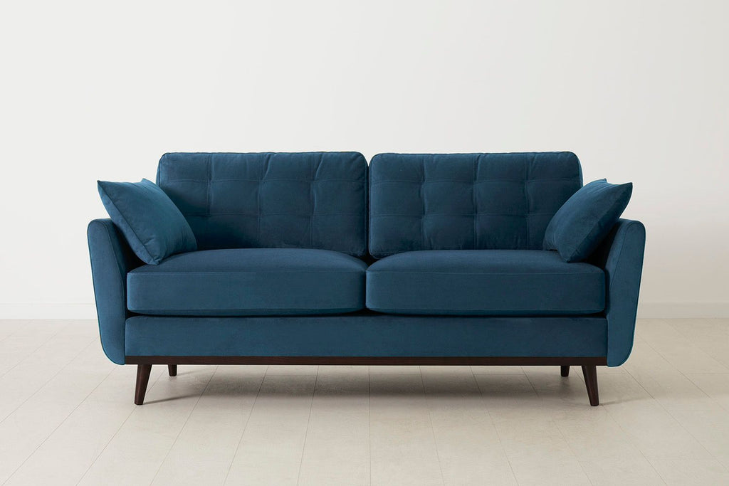 Swyft Model 10 2 Seater Sofa - Made To Order Teal Velvet