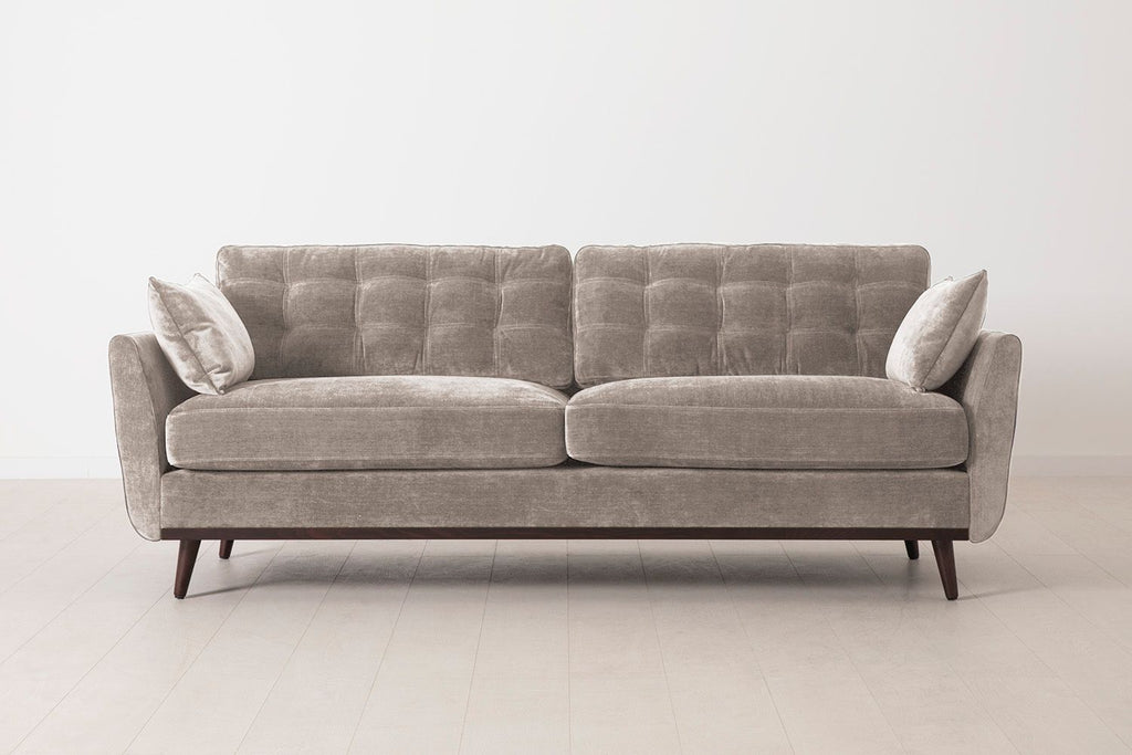Swyft Model 10 3 Seater Sofa - Made To Order Fog Royal Velvet