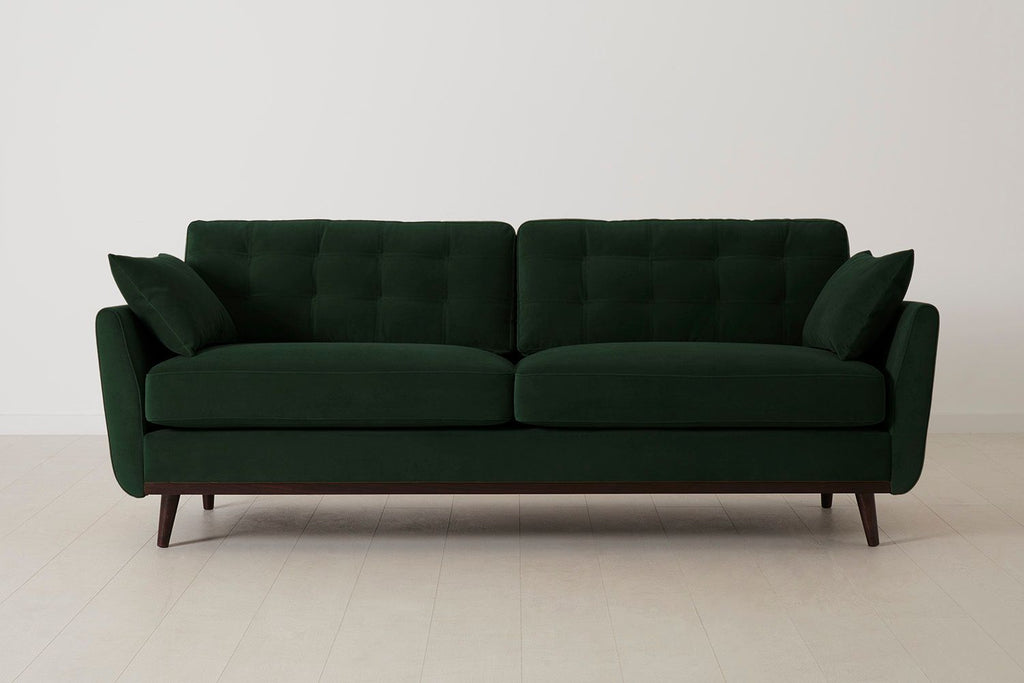 Swyft Model 10 3 Seater Sofa - Made To Order Forest Eco Velvet