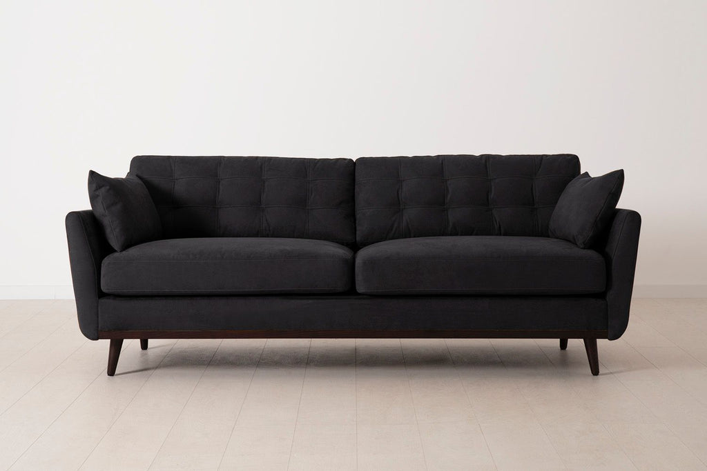 Swyft Model 10 3 Seater Sofa - Made To Order Ink Suede