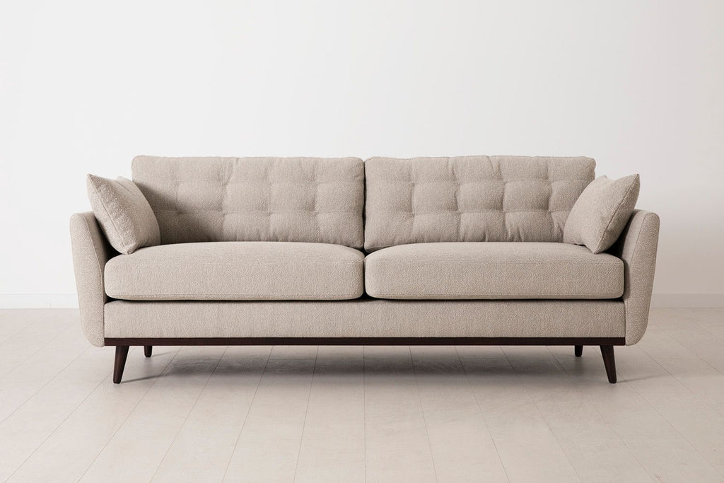 Swyft Model 10 3 Seater Sofa - Made To Order Sand Boucle