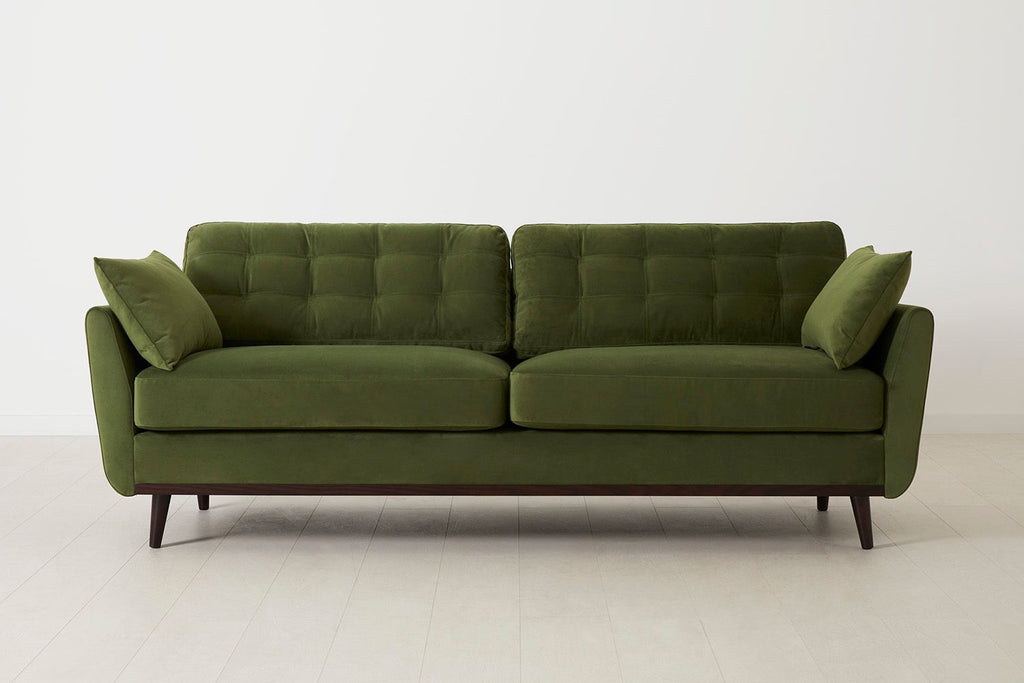 Swyft Model 10 3 Seater Sofa - Made To Order Vine Velvet