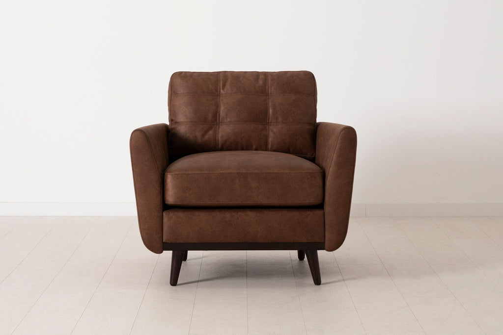 Swyft Model 10 Armchair - Made To Order chestnut, faux leather