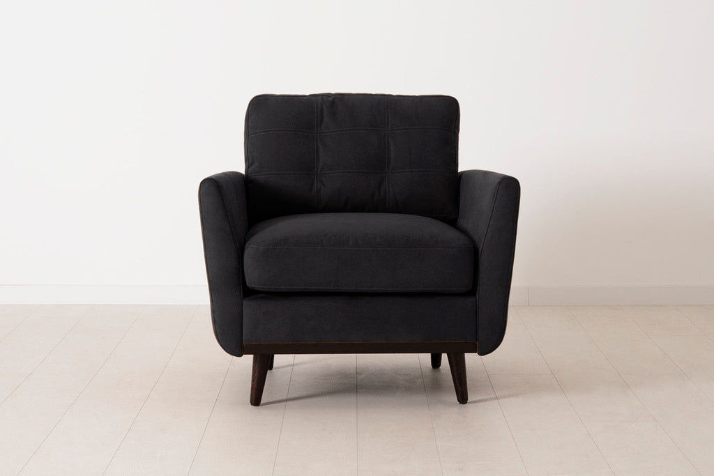Swyft Model 10 Armchair - Made To Order Ink Suede