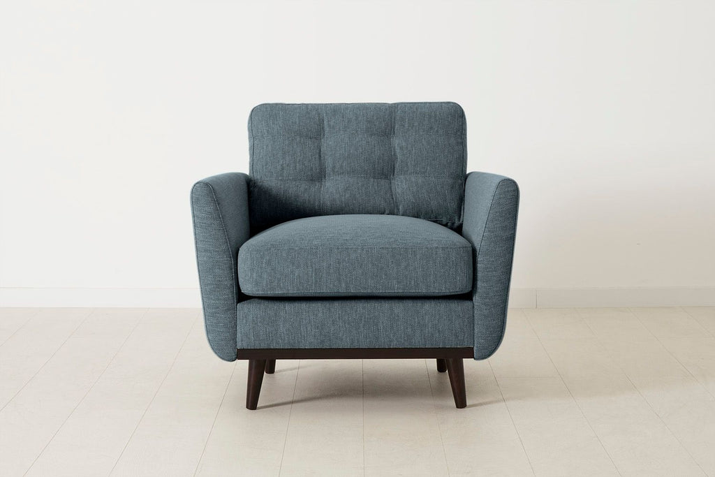 Swyft Model 10 Armchair - Made To Order Marine Linen