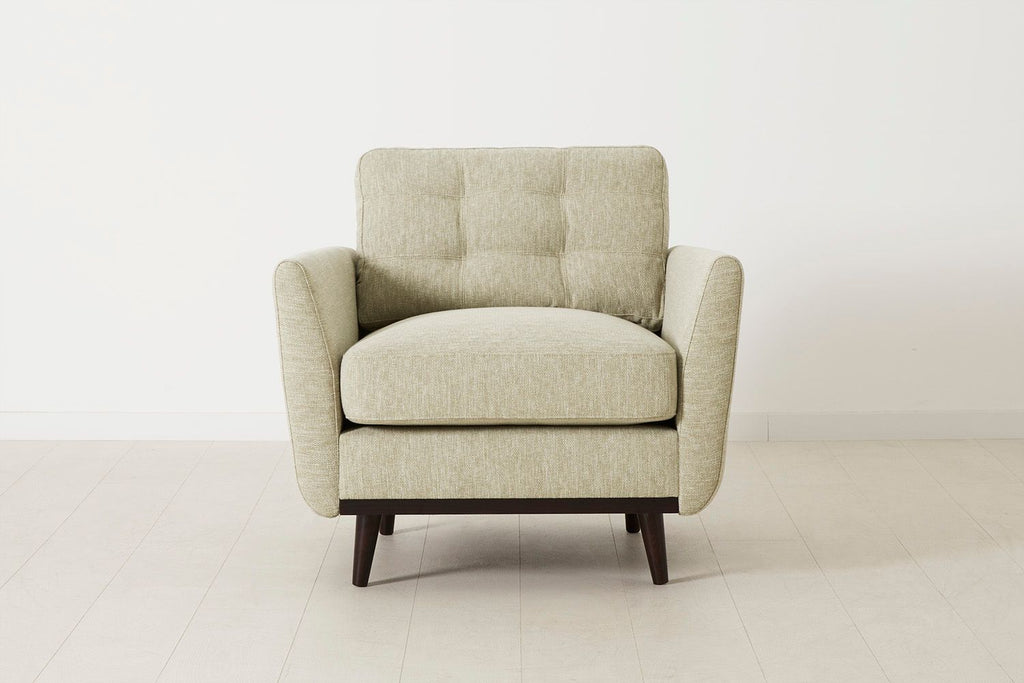 Swyft Model 10 Armchair - Made To Order Pebble Linen