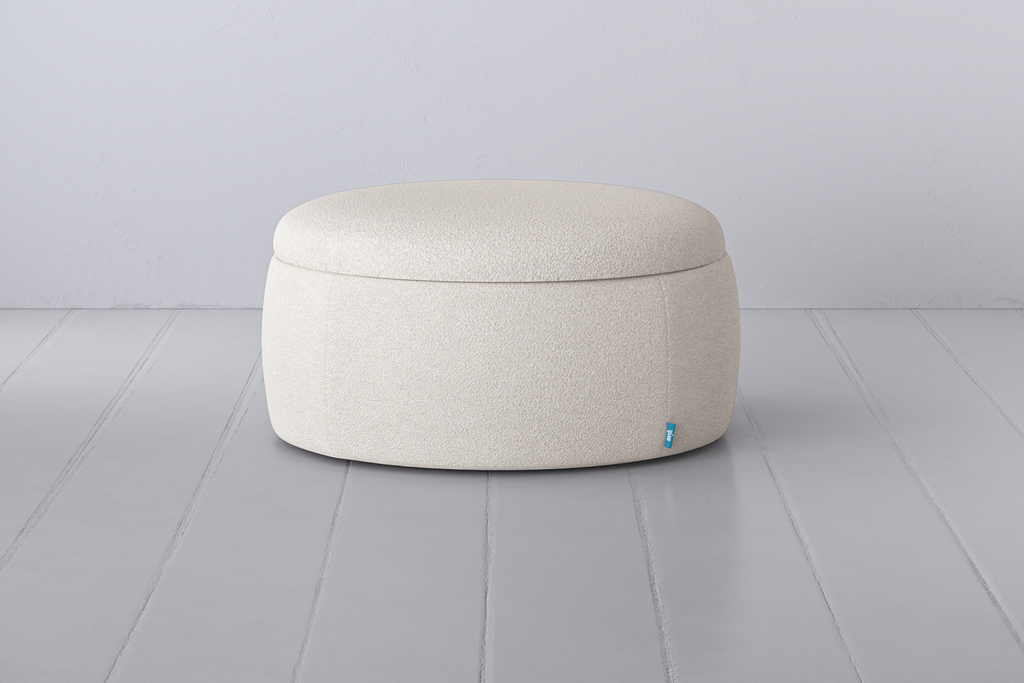 Swyft Storage 01 Ottoman - Made To Order Ivory Boucle