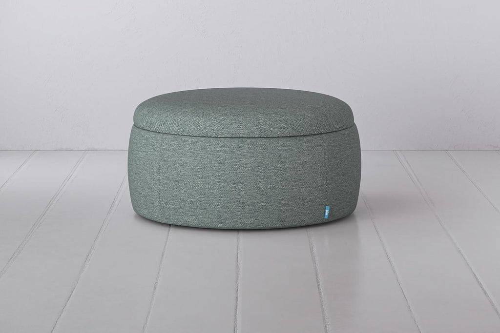 Swyft Storage 01 Ottoman - Made To Order Seaglass Linen