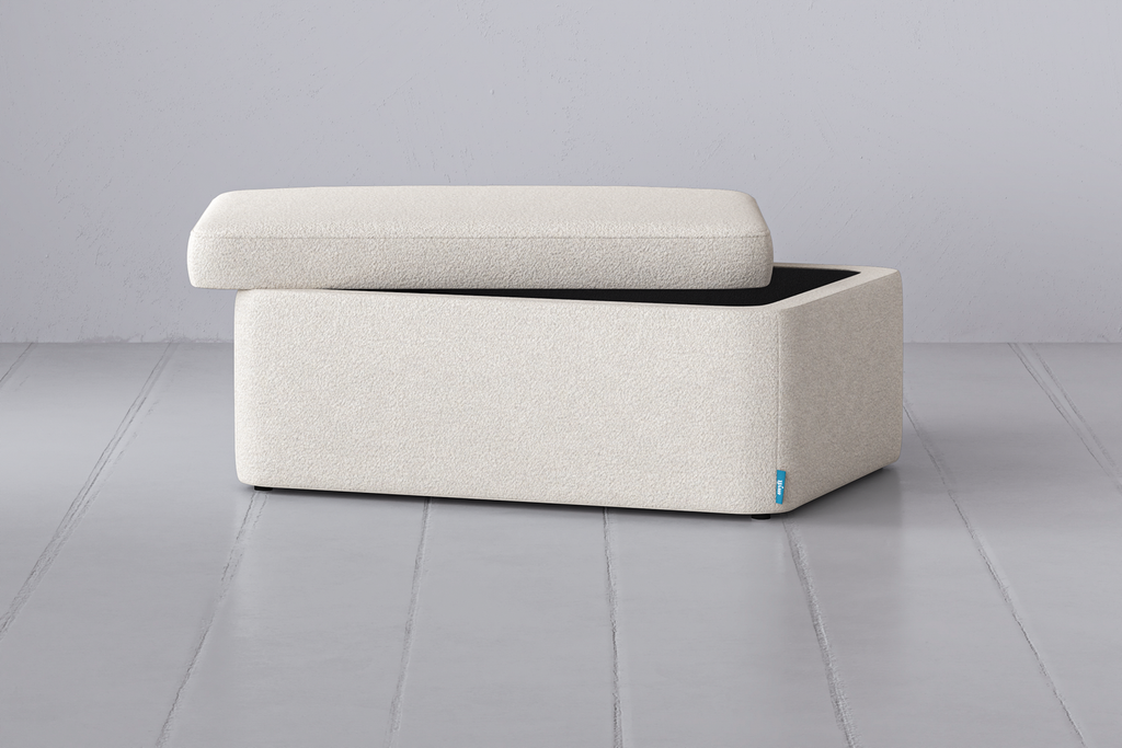 Swyft Storage 02 Ottoman - Made To Order Ivory Boucle