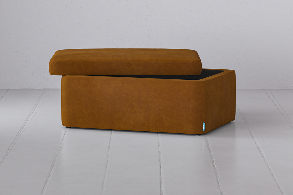 Swyft Storage 02 Ottoman - Made To Order Tan Suede