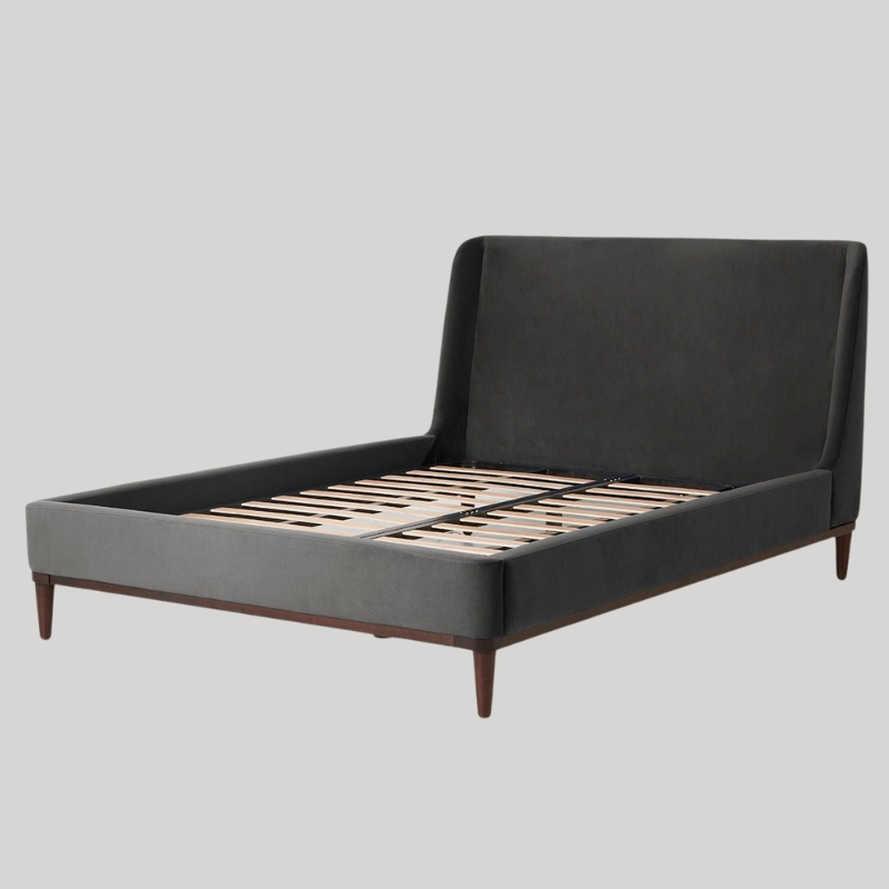 Swyft Bed 02 - Double - Charcoal/Velvet - Swyft at Uneeka