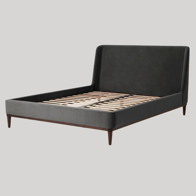 Swyft Bed 02 - King - Charcoal Velvet - Swyft at Uneeka