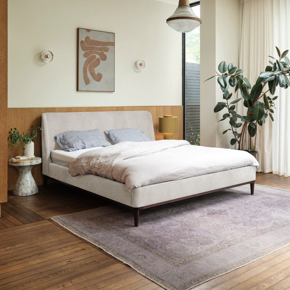 Swyft Bed 02 - Super King - Chalk Chenille Lifestyle Uneeka