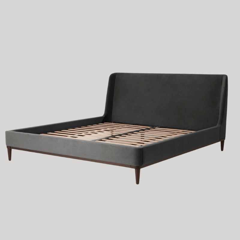 Swyft Bed 02 - Super King - Charcoal Velvet - Swyft at Uneeka