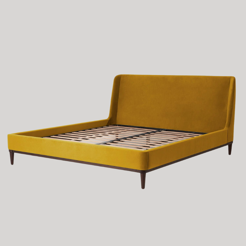 Swyft Bed 02 - Super King - Mustard Velvet - Swyft at Uneeka