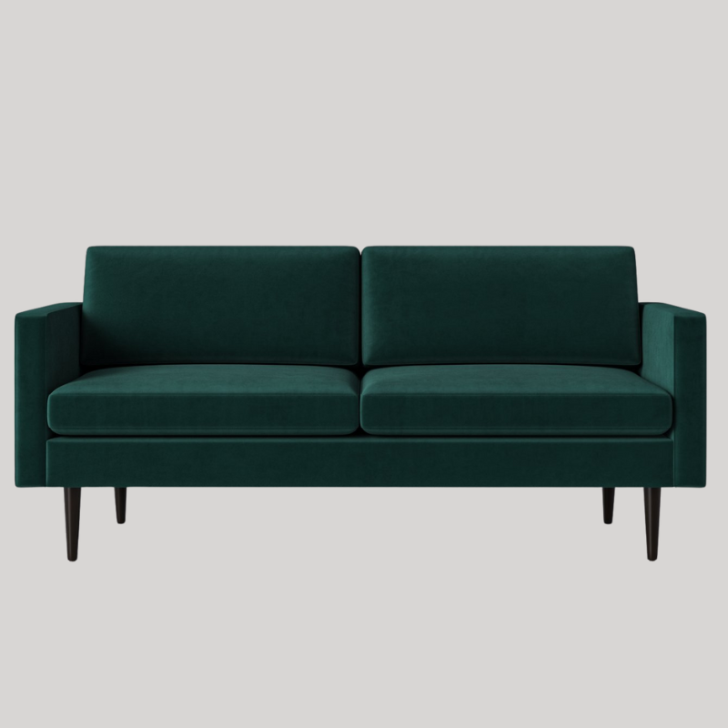 Swyft Model 01 2 Seater Sofa - Kingfisher Velvet - Swyft at Uneeka