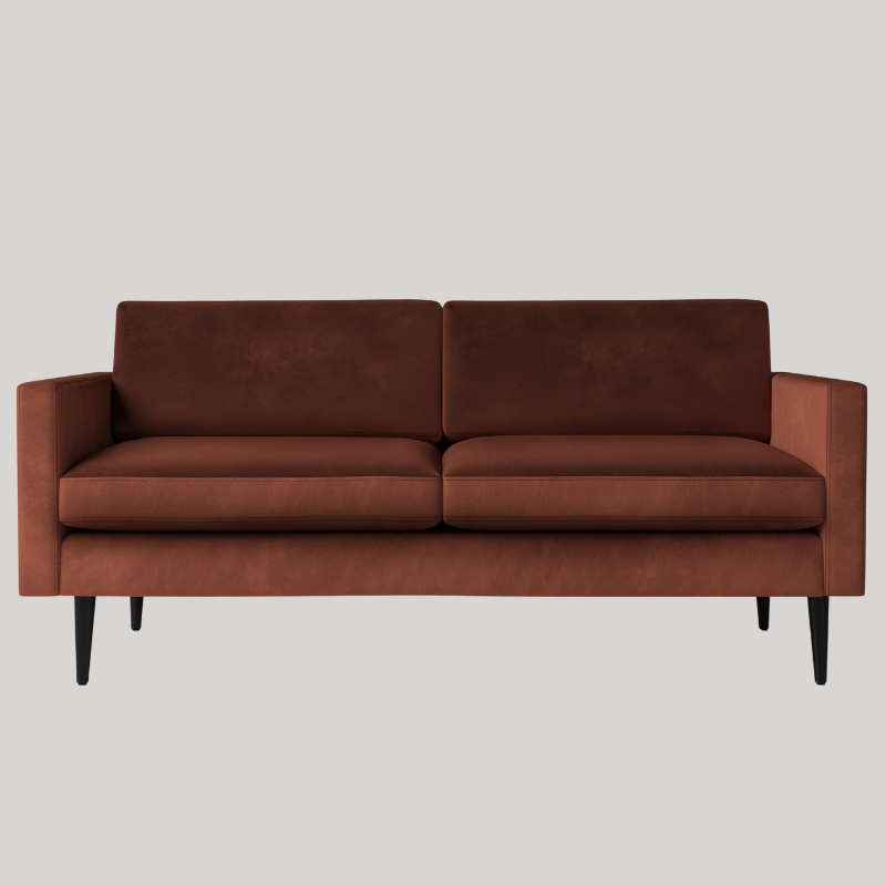 Swyft Model 01 2 Seater Sofa - Velvet Brick - Swyft at Uneeka