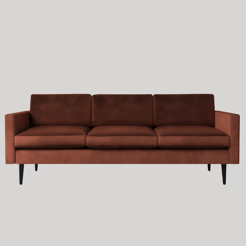 Swyft Model 01 3 Seater Sofa - Brick Velvet - Uneeka