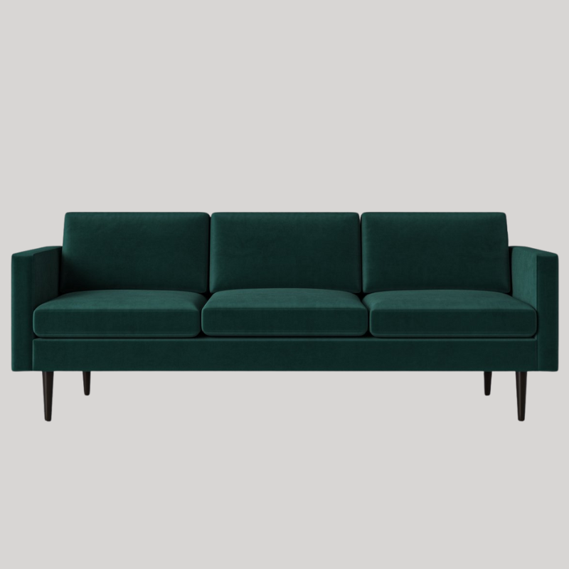 Swyft Model 01 3 Seater Sofa - Kingfisher Velvet - Swyft at Uneeka