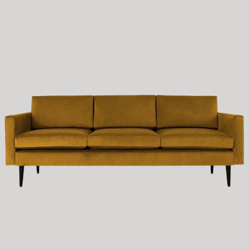 Swyft Model 01 3 Seater Sofa - Mustard Velvet - Swyft at Uneeka
