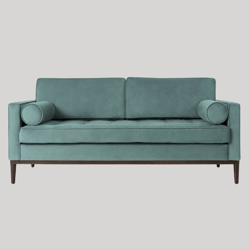 Swyft Model 02 2 Seater Sofa - Airforce Velvet - Swyft at Uneeka