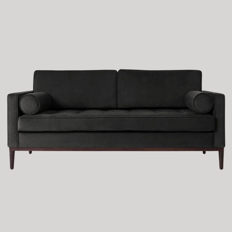 Swyft Model 02 2 Seater Sofa - Charcoal Velvet - Swyft at Uneeka