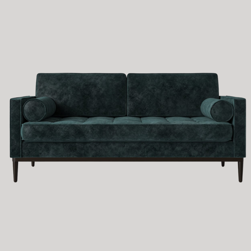 Swyft Model 02 2 Seater Sofa - Ocean Mottled Velvet - Swyft at Uneeka