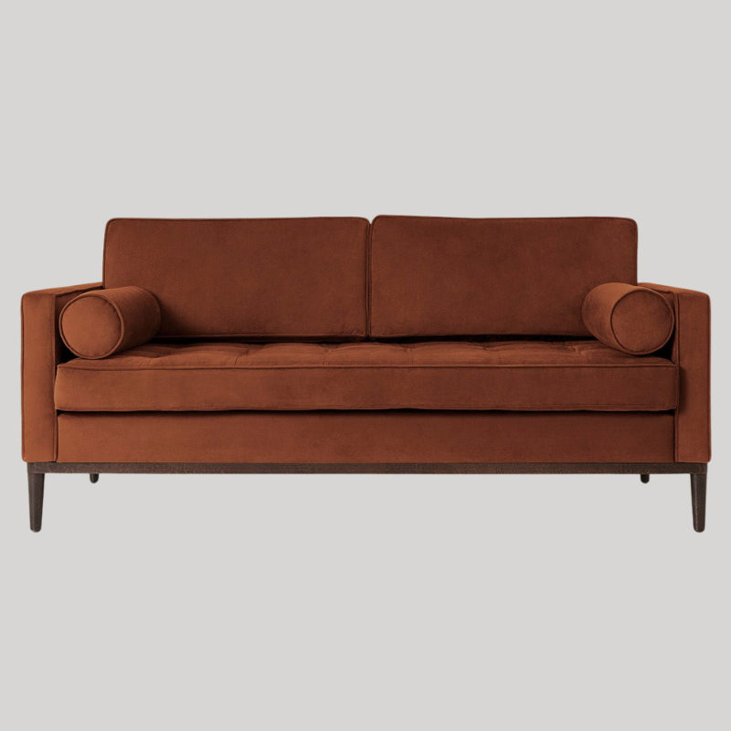 Swyft Model 02 2 Seater Sofa - Umber Velvet - Swyft at Uneeka