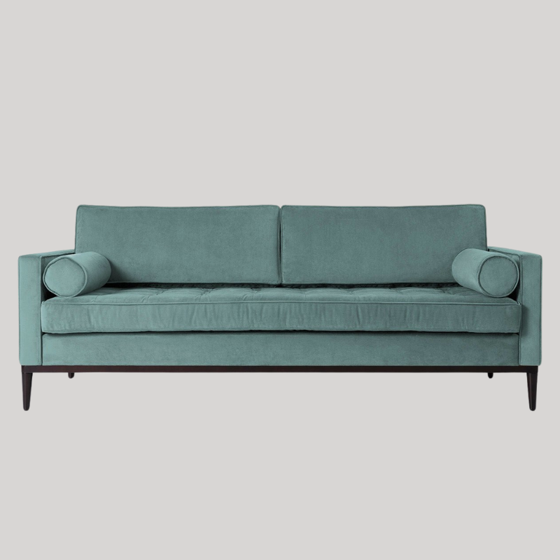 Swyft Model 02 3 Seater Sofa - Airforce Velvet - Swyft at uneeka