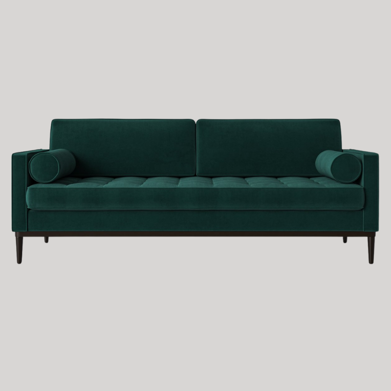 Swyft Model 02 3 Seater Sofa - Kingfisher Velvet - Swyft at Uneeka