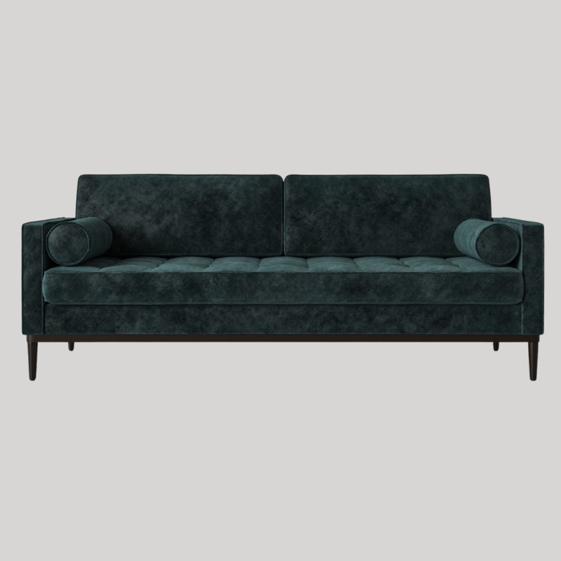 Swyft Model 02 3 Seater Sofa - Ocean Mottled Velvet - Swyft at Uneeka