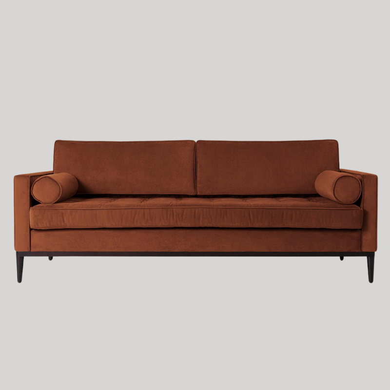 Swyft Model 02 3 Seater Sofa - Umber Velvet - Swyft at uneeka