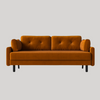 Swyft Model 04 3 Seat Double Sofa Bed -Bronze Eco Velvet - Swyft at Uneeka