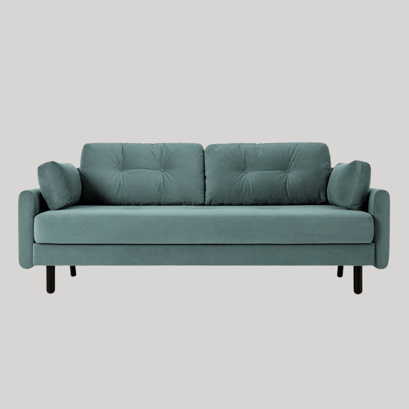 Swyft Model 04 3 Seat Double Sofa Bed - Airforce Velvet - Swyft at Uneeka