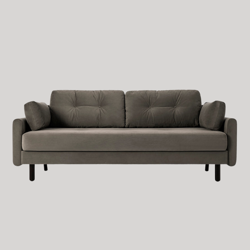 Swyft Model 04 3 Seat Double Sofa Bed - Elephant Velvet - Swyft at Uneeka