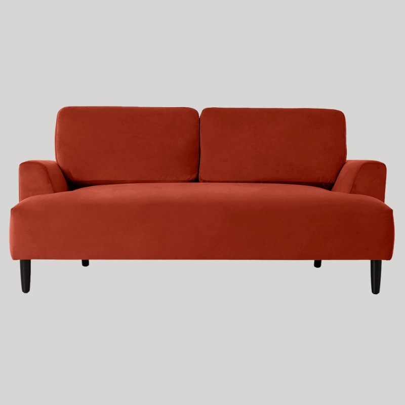 Swyft Model 05 2 Seater Sofa - Paprika Eco Velvet - Swyft at Uneeka