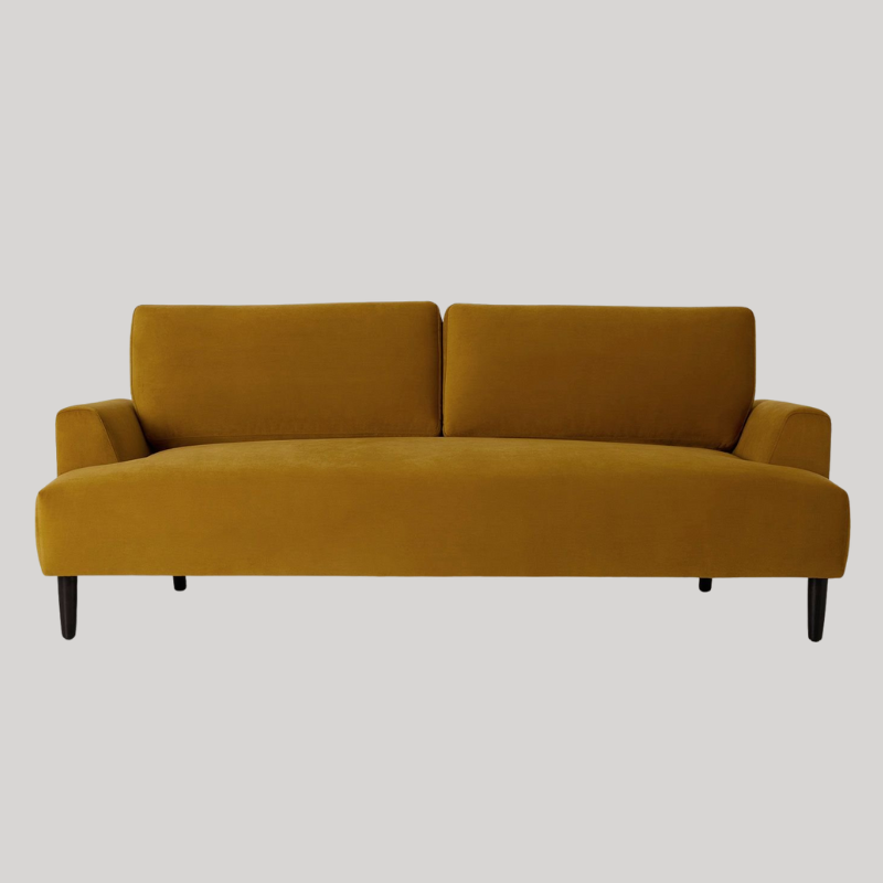 Swyft Model 05 3 Seater Sofa - Mustard Velvet - Swyft at Uneeka