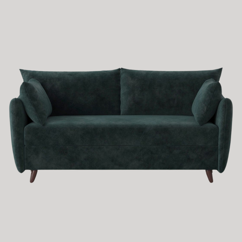 Swyft Model 08 2.5 Seater Sofa Bed -Ocean Mottled Velvet - King Size  - Swyft at Uneeka